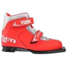 Trek Ботинки лыжные TREK Laser NN75 ИК, цвет красный, лого серебро, размер 36